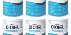 가성비 최고 산양유함유 하이뮨 프로틴 6통 일동후디스 하이뮨 프로틴밸런스 6캔보틀1개 베스트 상품