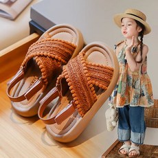 아동 여아 샌들 위빙 비치슈즈 여름 여자아이 쿠셔닝 베이비 스니커즈