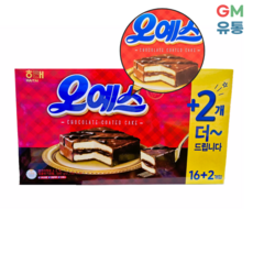 해태 오예스 16+2 대용량 회사 탕비실 간식, 540g, 1박스