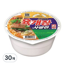 농심 육개장 사발면 86g, 30개