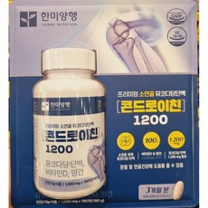 한미양행 콘드로이친 뮤코다당단백 플러스 1000mg, 3박스, 60정