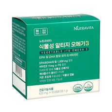 뉴트라비타 식물성 알티지 오메가3 38.1g, 60정, 1개