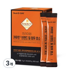 뉴트리디데이 프리미엄 카무트 브랜드 밀 효소 30p, 90g, 3개