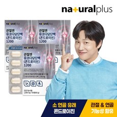 [내츄럴플러스] 관절엔 소연골 뮤코다당단백 콘드로이친 1200 3박스 / 관절 연골건강, 3개, 60정