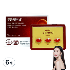 닥터블릿 푸응 팻버닝 CLA 공액 리놀레산 1400mg 체지방감소 다이어트 건강기능식품, 30정, 6개