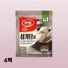 하림 삼계탕진 상온, 900g, 4개