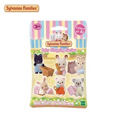 실바니안 패밀리 피규어 인형 Sylvanian Families 블라인드 박스 베이비 쇼핑 시리즈 애니메이션 백 어린이 장난감 선물, [01] Baby Shopping 1 pcs