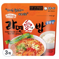 이지밥 라면애밥 짬뽕맛, 110g, 3개