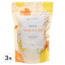 청담설한옥 수제 조청담은 캬라멜 호두정과, 150g, 3개